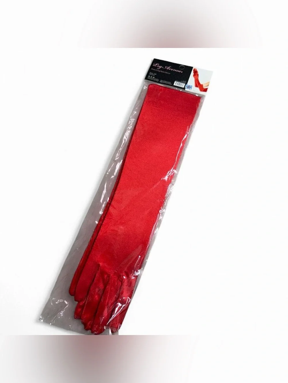 Y2K Deadstock 2000s leg avenue satin red gloves🍓